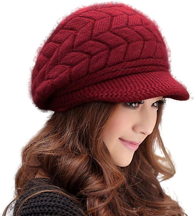 HINDAWI Winter Hats Gloves for Women Knit Warm Snow Ski Outdoor Caps Touch Screen Mittens - Image 2